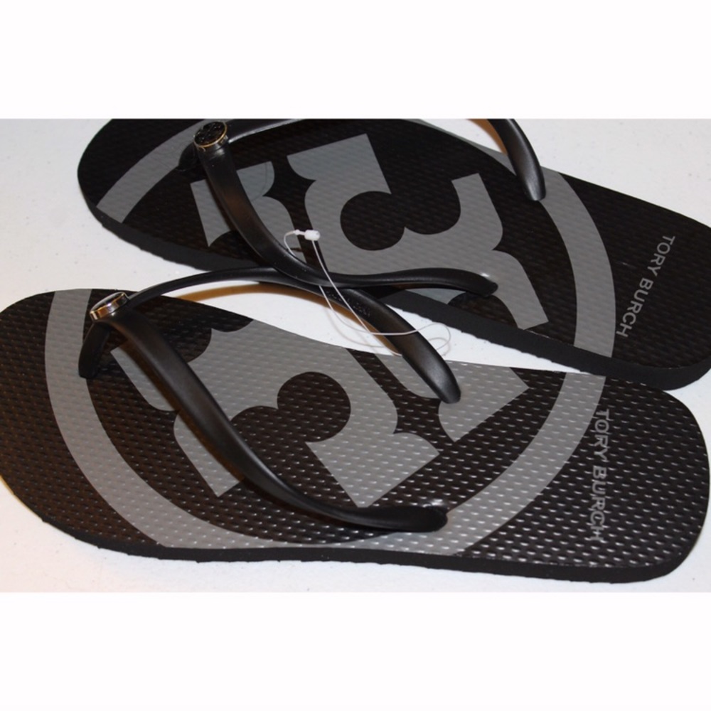Tory Burch Black Slippers